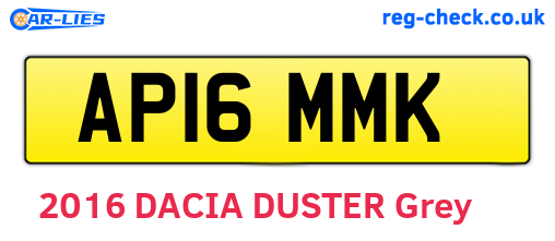 AP16MMK are the vehicle registration plates.