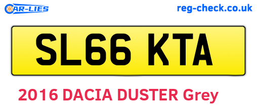 SL66KTA are the vehicle registration plates.