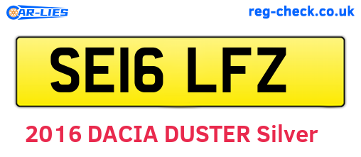 SE16LFZ are the vehicle registration plates.