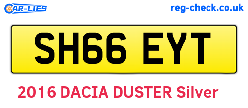 SH66EYT are the vehicle registration plates.