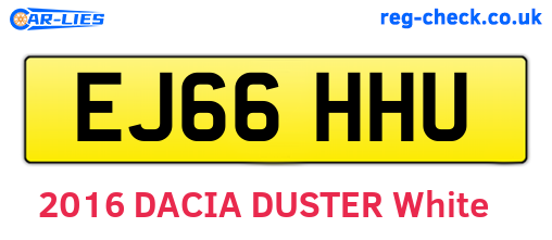EJ66HHU are the vehicle registration plates.