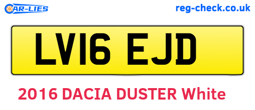 LV16EJD are the vehicle registration plates.