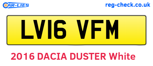 LV16VFM are the vehicle registration plates.