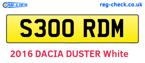 S300RDM are the vehicle registration plates.