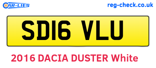 SD16VLU are the vehicle registration plates.