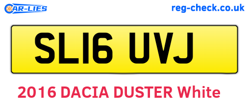 SL16UVJ are the vehicle registration plates.