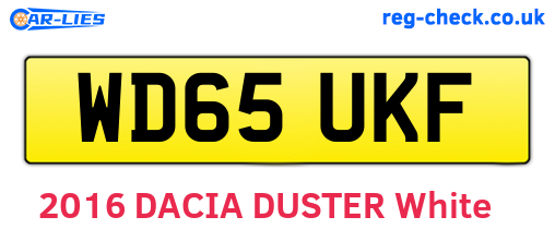 WD65UKF are the vehicle registration plates.