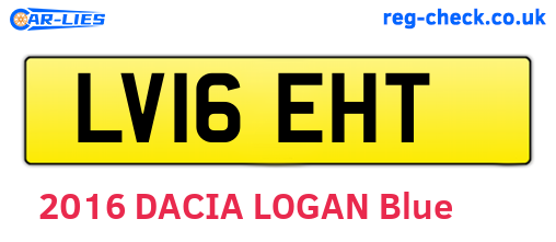 LV16EHT are the vehicle registration plates.