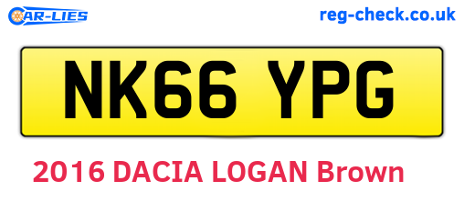 NK66YPG are the vehicle registration plates.
