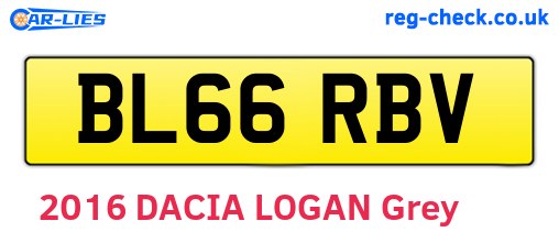 BL66RBV are the vehicle registration plates.