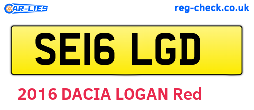SE16LGD are the vehicle registration plates.