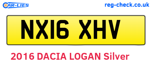 NX16XHV are the vehicle registration plates.