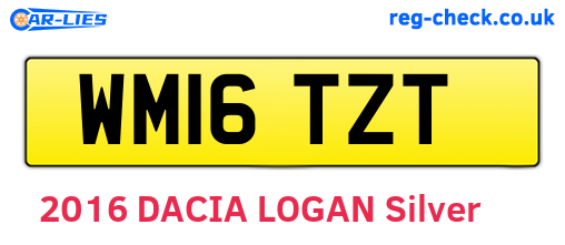 WM16TZT are the vehicle registration plates.