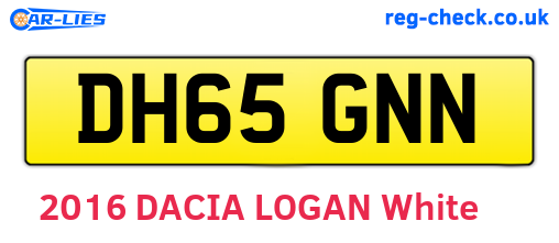 DH65GNN are the vehicle registration plates.