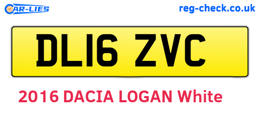 DL16ZVC are the vehicle registration plates.