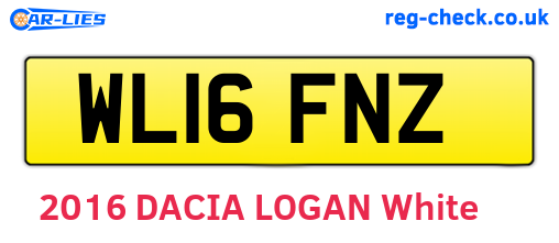 WL16FNZ are the vehicle registration plates.