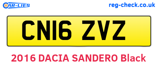 CN16ZVZ are the vehicle registration plates.