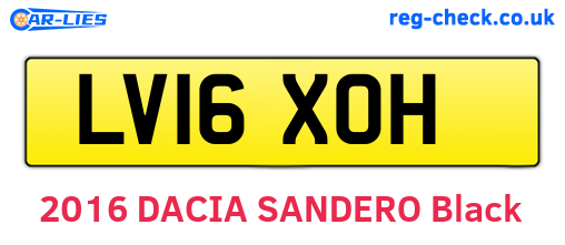 LV16XOH are the vehicle registration plates.