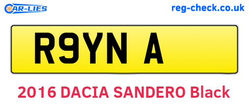 R9YNA are the vehicle registration plates.