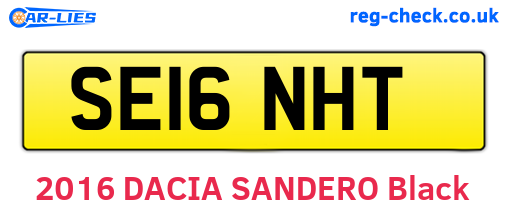 SE16NHT are the vehicle registration plates.