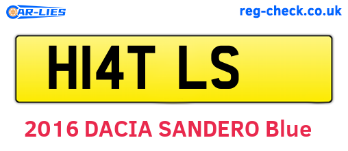 H14TLS are the vehicle registration plates.