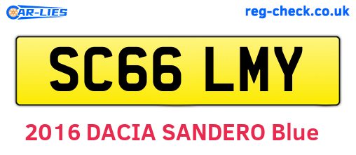 SC66LMY are the vehicle registration plates.