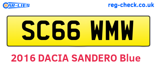 SC66WMW are the vehicle registration plates.