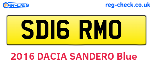 SD16RMO are the vehicle registration plates.