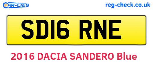 SD16RNE are the vehicle registration plates.