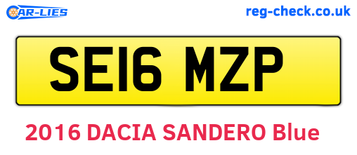 SE16MZP are the vehicle registration plates.
