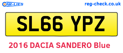 SL66YPZ are the vehicle registration plates.