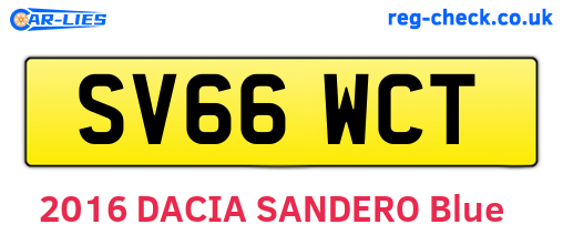 SV66WCT are the vehicle registration plates.