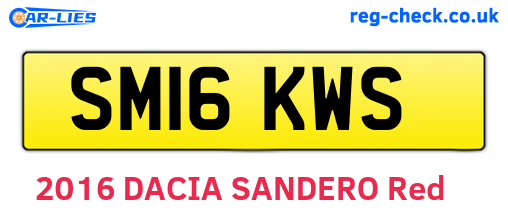 SM16KWS are the vehicle registration plates.