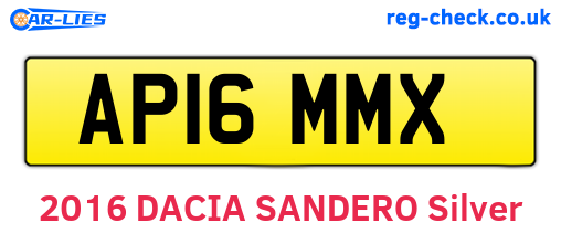 AP16MMX are the vehicle registration plates.