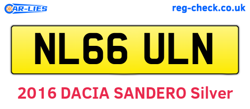 NL66ULN are the vehicle registration plates.