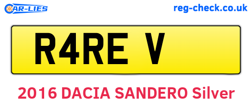 R4REV are the vehicle registration plates.