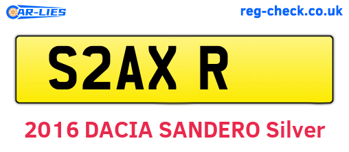 S2AXR are the vehicle registration plates.