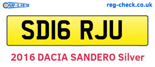 SD16RJU are the vehicle registration plates.