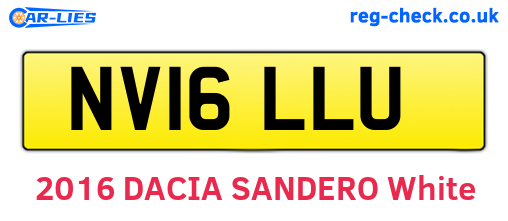 NV16LLU are the vehicle registration plates.