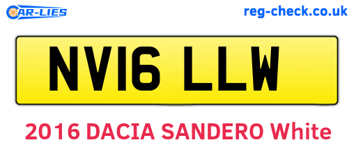NV16LLW are the vehicle registration plates.