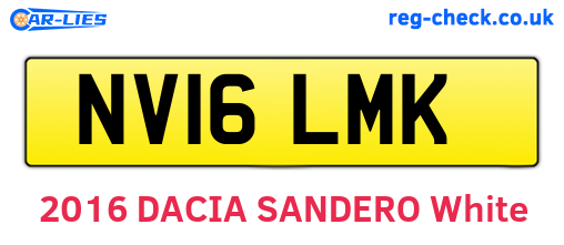 NV16LMK are the vehicle registration plates.