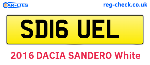 SD16UEL are the vehicle registration plates.