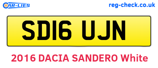 SD16UJN are the vehicle registration plates.