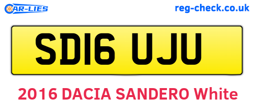 SD16UJU are the vehicle registration plates.