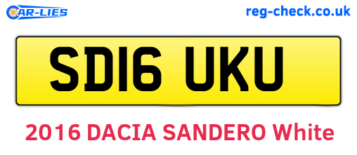 SD16UKU are the vehicle registration plates.