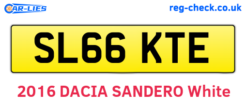 SL66KTE are the vehicle registration plates.
