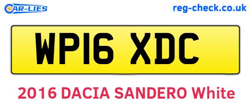 WP16XDC are the vehicle registration plates.