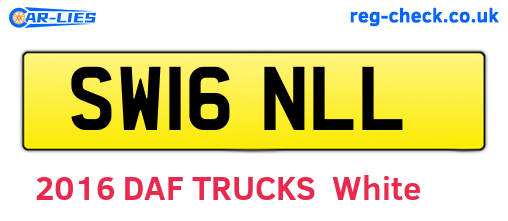 SW16NLL are the vehicle registration plates.