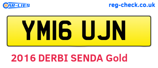 YM16UJN are the vehicle registration plates.