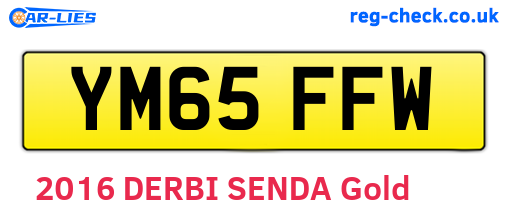 YM65FFW are the vehicle registration plates.